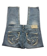 Silver Jeans Suki Mid Capri Super Stretch Jeans Size 27 Medium Was Denim - €35,86 EUR