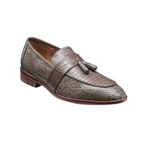 25470 Stacy Adams Shoes Slip on Croc and Lizard Embossed Leather All Colors image 2