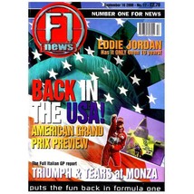 F1 News Magazine September 16 2000 mbox2526  Bak in the USA American Grand Prix - £5.14 GBP