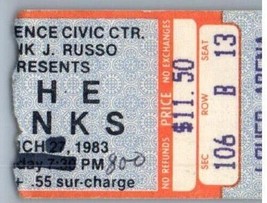 The Kinks Concierto Ticket Stub Puede 29 1983 Providencia Rhode Island - $49.52