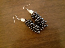 OOAK handmade kumihimo earrings (item 105) - £11.73 GBP