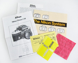 Vintage 1979 Lot Of Nikon Nikkor Ephemera  - £7.77 GBP