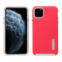 Cross Stripes Durable Shockproof Case Cover for iPhone 11 6.1&quot; PINK - £6.10 GBP