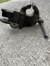 vintage C Parker Bench Vise - Model 1   3 1/2” jaws - patented 1867 Meri... - £147.99 GBP