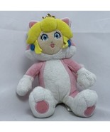 Nintendo Super Mario 3D World Princess Peach Cat Plush Figure Pink 9 Inch - £7.89 GBP