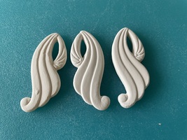 T1 - 3 Pendant, Earrings Ceramic Bisque Ready-to-Paint* - £3.97 GBP