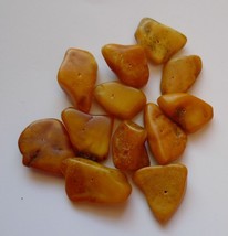 k35 Gemstones 12psc Multi-Color Natural Baltic Amber drilled bead charm 11g 55 C - £39.20 GBP