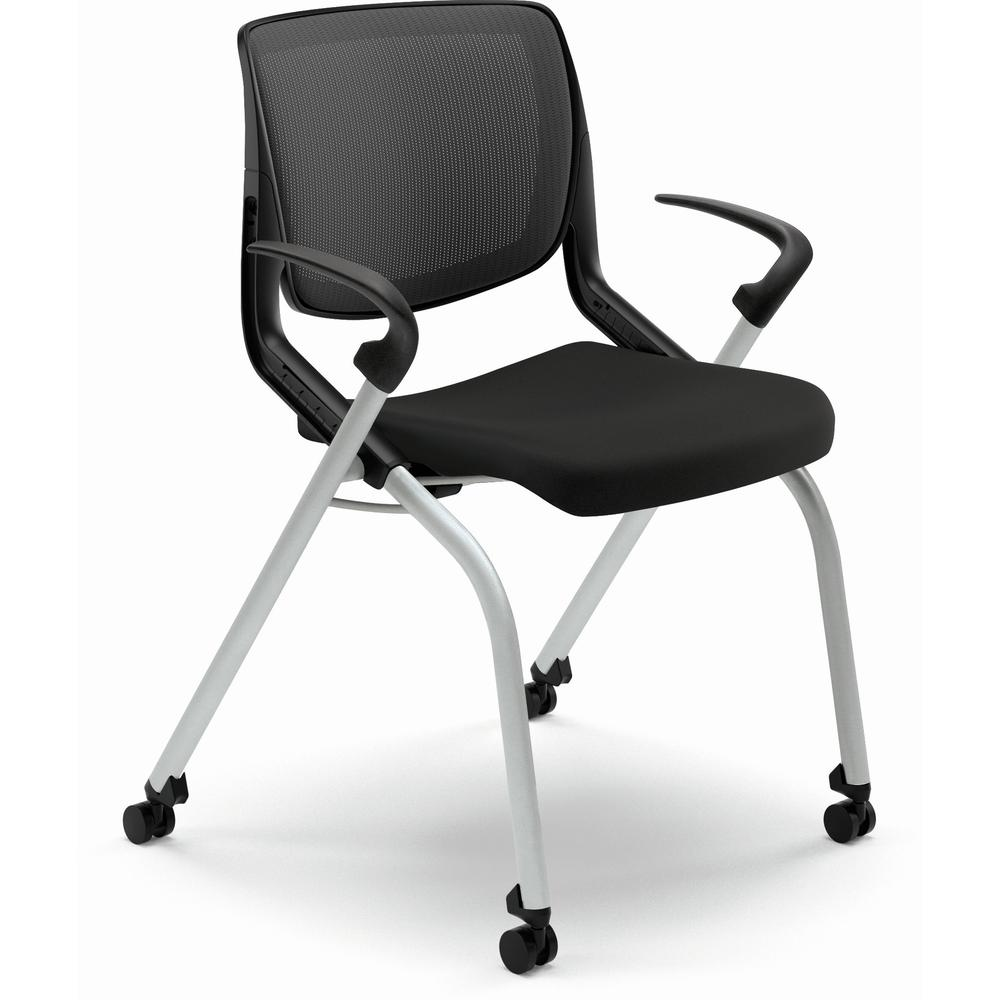 Primary image for HON Motivate Chair - Black Fabric Seat - Black Back - Platinum...