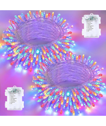 2 Pack Christmas String Lights Battery Operated with Timer, 66FT 200 LED... - $39.65 CAD
