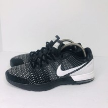 Nike Mens Air Max Typha Flywire 820198-009 Lace Up Black White Running S... - $34.55