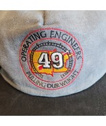 Operating Engineers Union Local 49 Hat cap BLACK &amp; GREY snapback Vtg - £17.41 GBP