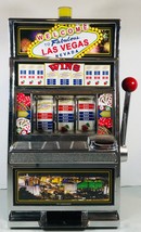 Mini Slot Machine Las Vegas With Winning Light And Sound Coin Bank - $29.65
