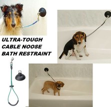 Pet Dog Cat Grooming Bathing Bath Restraint Suction Cup&amp;Padded Loop Noose System - £18.06 GBP