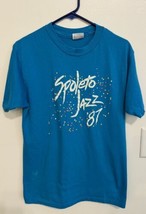 Vintage Spoleto Jazz Festival 1987 T-Shirt Single Stitch Charleston SC Art Music - £19.77 GBP