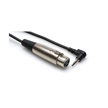 HosaTech XVS-102F 2ft XLR3F to Right Angle 3.5mm TRS Microphone Cable  - $26.00