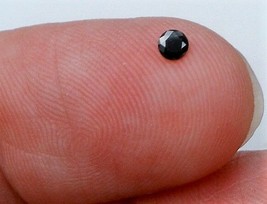 Black Diamond Gem Round Cut Shape African Genuine Faceted Natural Mini Stone 3mm - £29.57 GBP