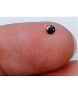 BLACK DIAMOND GEM ROUND CUT SHAPE AFRICAN GENUINE FACETED NATURAL MINI S... - $39.55