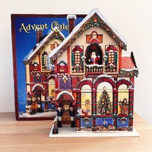 Advent Calendar 24 Doors Costco Wooden  #663167 Santa Victorian House Ch... - £89.52 GBP