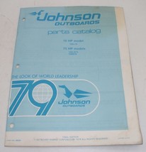 1979 Johnson Outboard Parts Catalog 70 &amp; 75 HP - £11.95 GBP