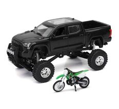 NewRay 1:32 Scale Toyota Tundra Off-Road Pickup Truck with Kawasaki Dirt... - $28.99