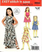 McCall&#39;s Uncut Easy Stitch&#39;n Save Pattern M9085 Children&#39;s Dress &amp; Culottes - £3.92 GBP