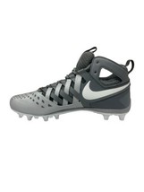 Nike Huarache V Lax White/Grey Lacrosse Football Cleats Size 9 - $49.50