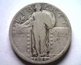 1925 Standing Liberty Quarter Very Good Vg Nice Original Coin Bobs Coin 99c Ship - £10.35 GBP