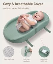 Blissful Diary Sage Green Contoured Changing Pad - Washable Cover 32” × 16” - $21.66