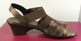 Munro American 6 M Jillian Copper Metallic Heel Sandals M381521 w/ Origi... - $29.95