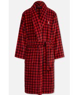 Ralph Lauren Red &amp; Black Check Super Plush 2-Pocket Belted Robe Mn L/XL ... - $72.99