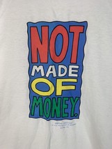 Vintage Hallmark T Shirt Not Made Of Money Single Stitch Promo Large USA... - £19.65 GBP