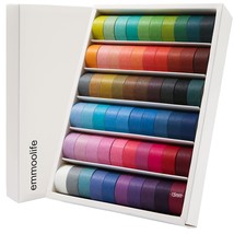 60 Rolls Washi Tape Set 15Mm Wide 10Ft Long Rainbow Colored Painters Masking Tap - £20.55 GBP