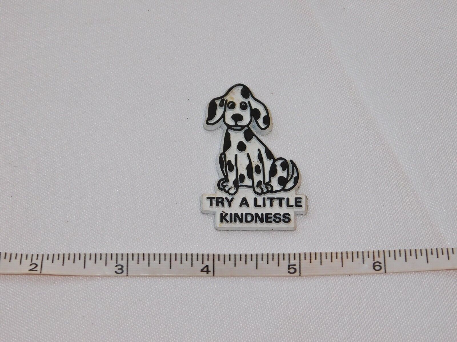 Dalmation Try a Little Kindness 1 1/4&quot; x 1 7/8&quot; fridge magnet refrigerator - $10.29