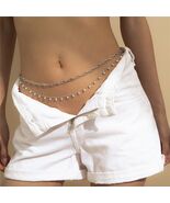 Multilayer Chain Geometric Punk Body Chain Body Chain Body Jewelry Bra C... - $12.90