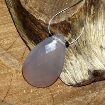 Onyx Faceted Pear Pendant Briolette Natural Loose Gemstone Making Jewelry - $6.95