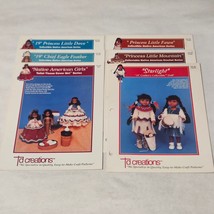 TD Creations Collectable Native American Crochet Series Lot of 6 Doll Co... - $29.98