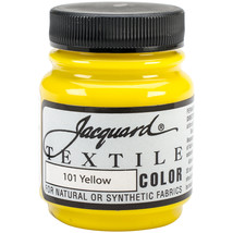 Jacquard Textile Color Fabric Paint 2.25oz-Yellow. - £12.73 GBP