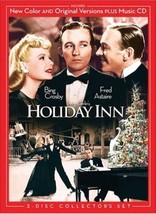 3 Disc Holiday Inn COLORIZED &amp; B&amp;W +CD: Bing Crosby Fred Astaire Virgini... - £13.50 GBP