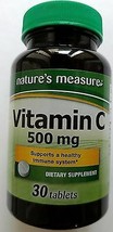 HI-POTENCY VITAMIN C Dietary Supplement 500 mg/Tablet 30 Tablets - £2.35 GBP
