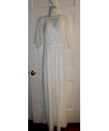NWT LILLY PULITZER WHITE SCALLOPED SHELL LACE ELBOW LENGTH PARIGI MAXI D... - $222.17 CAD