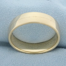 Mens 6mm Wedding Band Ring in 14k Yellow Gold - £618.47 GBP