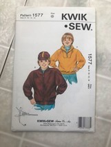 Vintage Kwik Sew Sewing Pattern 1577 Sz 8 10 12 14 Boys jacket Pullover - £17.75 GBP