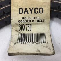 Dayco Gold Label Cogged Belt 3VX750 V-Belt 3VX-750 - £15.71 GBP