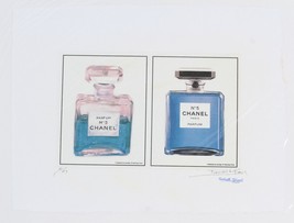 Chanel Sans 5 Diptych Imprimé Par Fairchild Paris Limitée Édition 5/ - $155.97