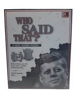 Trivia Jigsaw Puzzle – Who Said That? Board Game Puzzle – New Sealed  - $339.77 MXN
