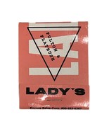 Ladys Restaurant Bar Matchbook NYC Brooklyn Fort Greene Matches Pink Bla... - £11.85 GBP