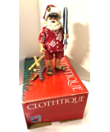 Clothtique Santa Possible Dreams Sun Surf and Santa Figurine - $29.70