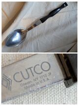 Cutco 1712 JF Stainless Basting Serving Spoon Brown Handle USA Flatware - $21.72 CAD