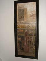 Home Goods Style #382640 Shakespere Cafe Framed Picture (New w/Tag &amp; Defects) - $14.80