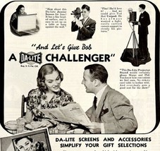 Da Lite Challenger Glass Beaded Screen 1939 Advertisement Film Projection DWKK10 - £21.98 GBP